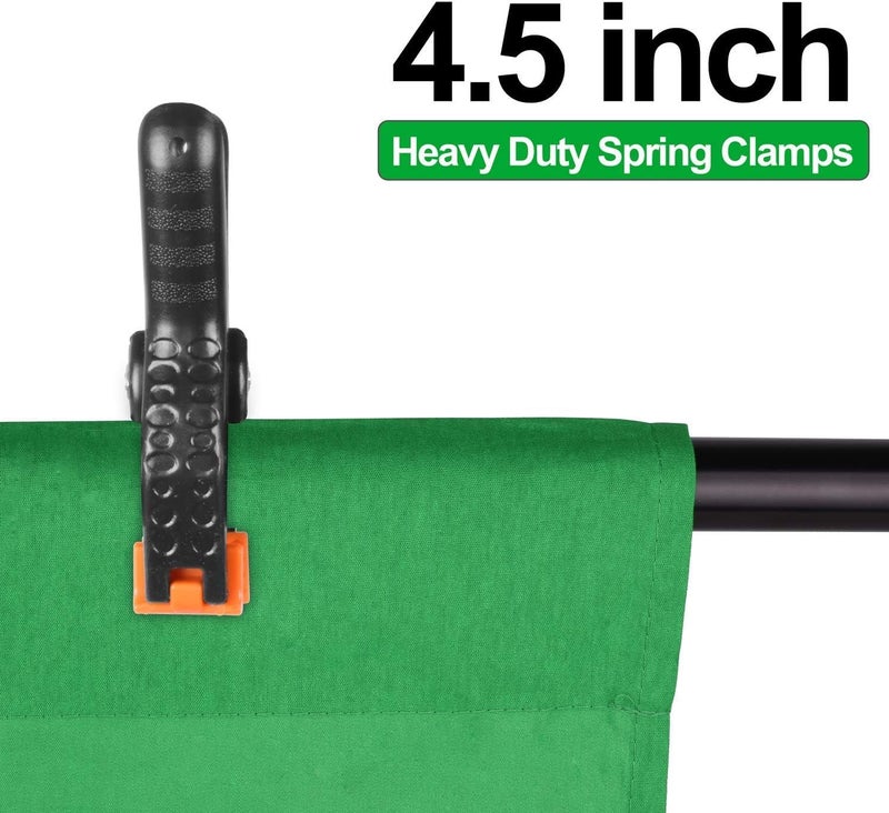 EMART Green Screen Backdrop, 10 x 12 Ft Photography Greenscreen Background Sheet Fabric Kit for YouTube Video Streaming Zoom, Small Photo Chromakey Muslin Cloth Curtain with 4 Clip - Image 5